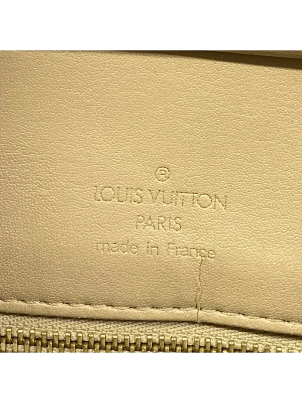 Louis Vuitton Tote Monogram Vernis Houston Soft Beige Leather